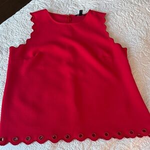 Red Sleeveless women’s shirt